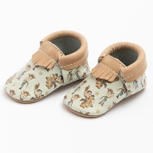 NWT Freshly Picked Toy Story Woody Moccasins Sz 1